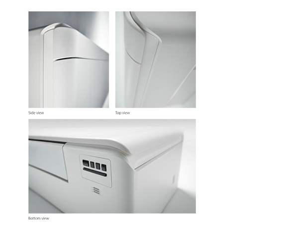 Detalus „Stylish“ įrenginio priartintas vaizdas