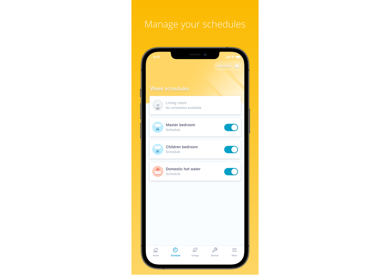 Tvarkaraščio sudarymas „Daikin Residential Controller“ programėlėje